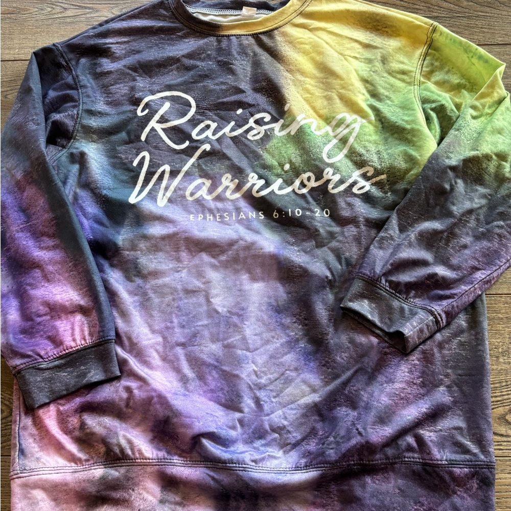 Source Unknown Multicolor Crew Neck Sweater